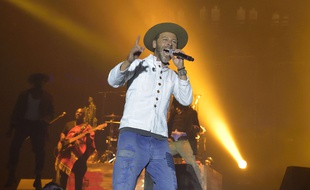 Christophe Maé aux Francofolies de La Rochelle.