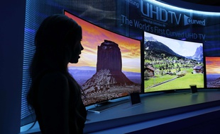 Des téléviseurs Samsung, au CES de Las Vegas, en 2014.