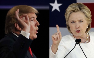 Donald Trump et Hillary Clinton.