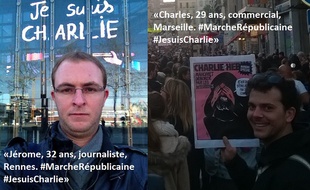 Jérôme et Charles participent aux marches républicaines