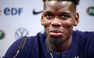 Pogba était en forme, jeudi, en conférence de presse à Clairefontaine.