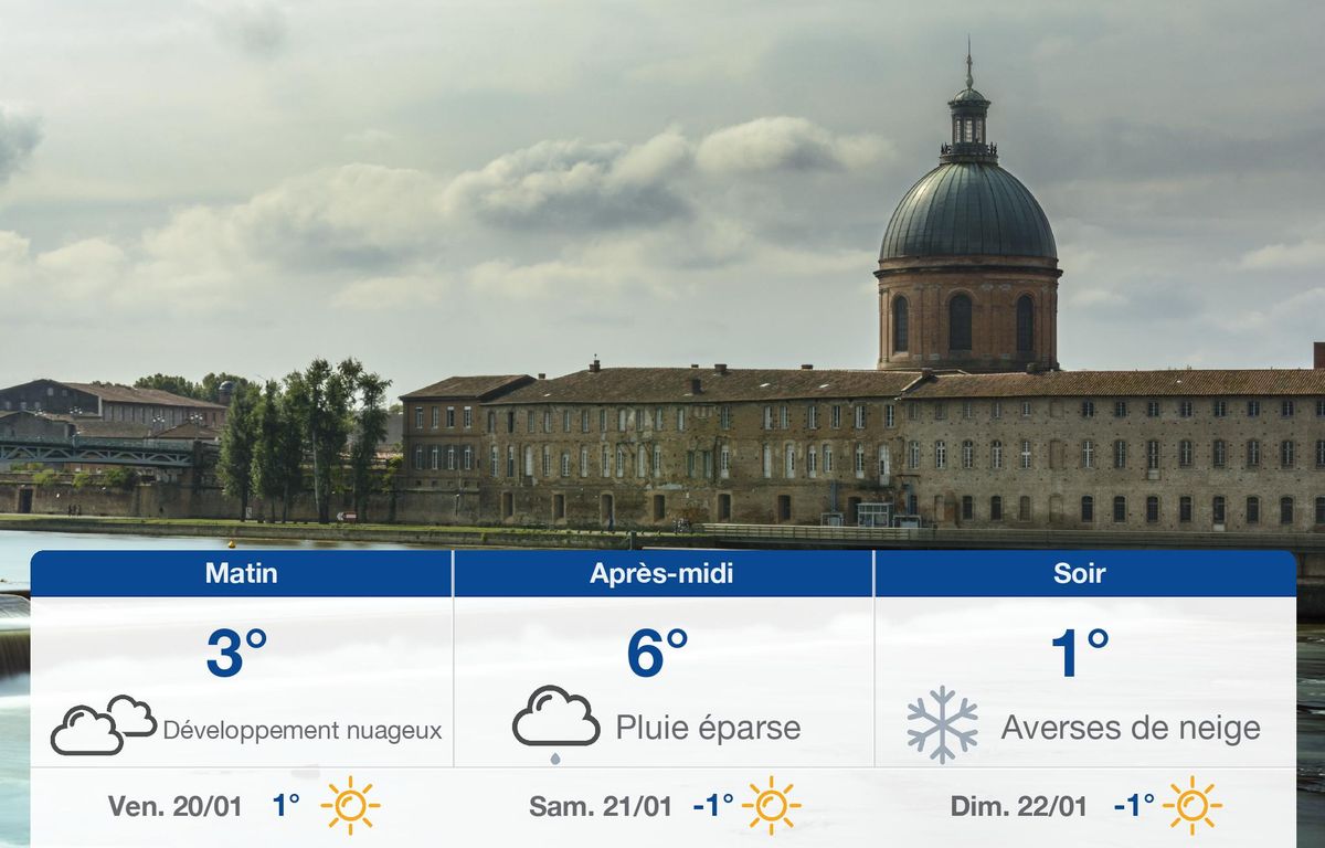 Météo Toulouse: Prévisions du jeudi 19 janvier 2023