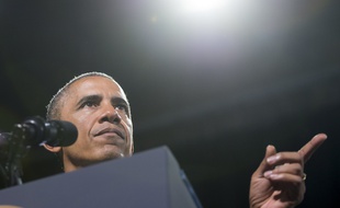 Barack Obama lors d'une cérémonie à Fort Belvoir, aux Etats-Unis, le 7 août 2014.