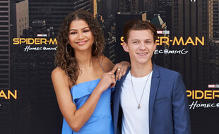 Les acteurs Zendaya et Tom Holland