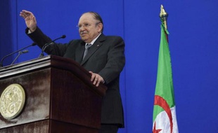 Le président algérien Abdelaziz Bouteflika le 8 mai 2012 lors la commémoration du massacre de Setif