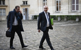 Paris, le 7 janvier 2020. Laurent Berger, le secrétaire général de la CFDT, arrive au ministère du Travail pour des négociations sur la réforme des retraites.