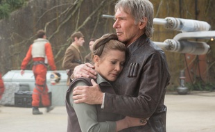 Carrie Fisher et Harrison Ford dans l'épisode VII.