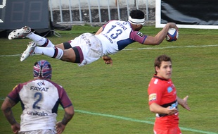 Met Talebula, le joueur de l'Union Bordeaux-Bègles (UBB) auteur de deux essais face à Toulon, le 21 février 2015.