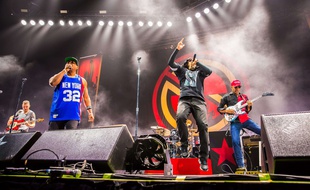 Le groupe Prophets of Rage en concert le 27 août 2016 à New York