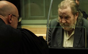 Jacques Rançon (à droite) lors de son procès en mars 2018 devant la cour d'assises des Pyrénées-Orientales