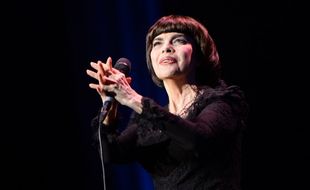 Mireille Mathieu à l'Olympia le 24 octobre 2014.