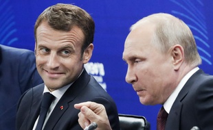 Emmanuel Macron était en visite en Russie les 24 et 25 mai 2018.