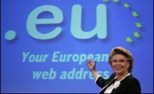 Le nom de domaine européen .eu, réservé aux citoyens des pays de l'UE. (illustration)