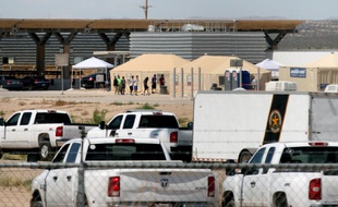 Un centre de rétention pour immigrants à Tornillo, au Texas.