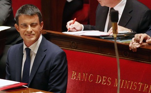 Manuel Valls à l'Assemblée le 16 septembre 2014.