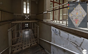 Une visite virtuelle de l'ex prison de Nantes est accessible sur Internet