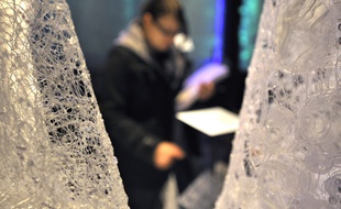 Au musée des Tissus, menacé de fermeture, à Lyon.
