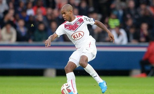 Bordeaux player's Diego Rolan during the Football French Championship game, Paris Saint Germain vs Girondins de Bordeaux at Parc des Princes, Paris, France - 25/10/2014/JEFFROYGUY_psg_bdx_60/Credit:JEFFROY GUY/SIPA/1410261833
