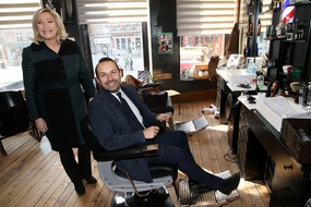 Sébastien Chenu aux côtés de Marine Le Pen