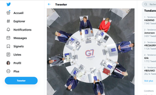 Ce cliché est l'une des images fortes de cette 45e édition du G7.