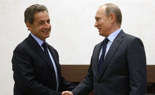 Nicolas Sarkozy et Vladimir Poutine se sont rencontrés près de Moscou, le 29 octobre 2015.
