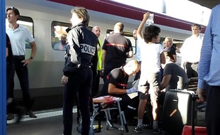 Une fusillade a fait deux blessés dans un Thalys à Arras, le 21 août 2015.