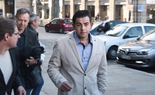 Jonathan Delay à son arrivée au palais de justice le 19 mai 2015 à Rennes