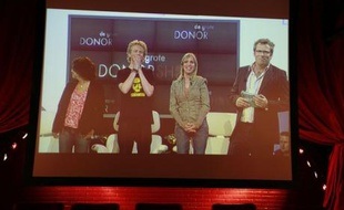 Participants à la fausse émission de télé-réalité néerlandaise, consacrée au don d'organes, le 1er juin 2007.