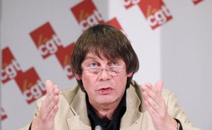 L'ancien secrétaire général de la CGT Bernard Thibault, en 2012 au siège du syndicat à Montreuil