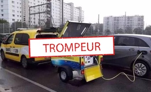 La photo partagée avec une légende trompeuse.