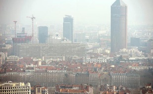 Une vue de Lyon le 14 mars 2014