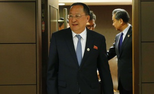 Le ministre des Affaires étrangères nord-coréen Ri Yong-ho à Manille, le 6 août 2017.