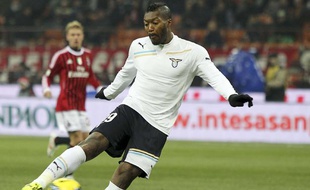 Djibril Cissé face au Milan AC en Coupe d'Italie, le 26 février dernier