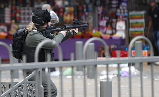 Un soldat israélien à Jérusalem.