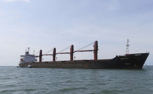 Cette photo non datée publiée par le Département américain de la justice, le jeudi 9 mai 2019, montre le cargo nord-coréen Wise Honest.