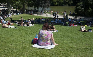 La canicule dans un parc parisien en 2011 (photo d'illustration)
