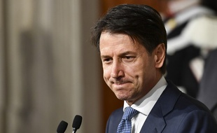 Giuseppe Conte, au palais du Quirinal, le 23 mai 2018.