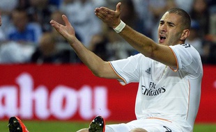 l'attaquant du Real Madrid Karim Benzema, le 28 septembre 2013, au stade Santiago-Bernabeu.