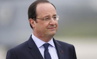 Le président Francois Hollande le 20 avril 2014 à Villacoublay