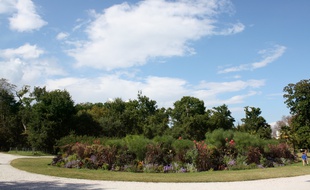 Le 23 septembre 2014, vue du Parc Bordelais à Bordeaux
