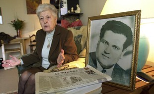 Photo hommage à Ali Boumendjel, avocat algérien assassiné par l'armée française