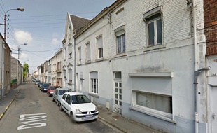 La rue Victor Hugo, à Hautmont.