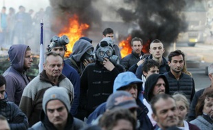 Manifestation contre le déplacement de la traditionnelle fête foraine du centre-ville le 13 octobre 2015 à Rouen