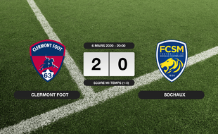 Ligue 2, 28ème journée: Clermont Foot s'impose à domicile 2-0 contre Sochaux