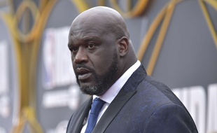 Shaquille O'Neal, l'ancienne légende des Lakers, ici lors d'une cérémonie à Santa Monica, en juin 2019.