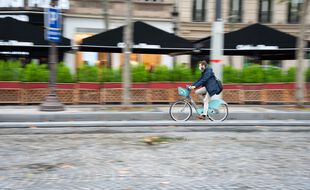 Un Vélib' à assistance électrique à Paris