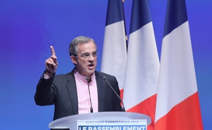 Thierry Mariani, lors du meeting du Rassemblement national pour le lancement de la campagne des élections européennes, le 13 janvier 2019, à Paris.