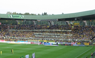 Nantes, le 30 août 2014 - Supporters Brigade Loire banderoles déployées