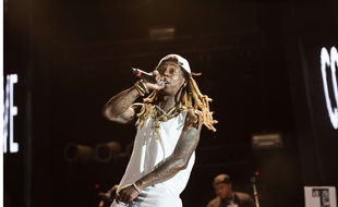 Lil Wayne, lors d'un concert à la Nouvelle-Orléans, le 27 août 2016.