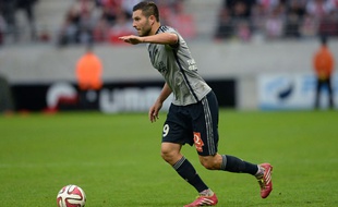 André-Pierre Gignac lors de la victoire de l'OM à Reims, le 23 septembre 2104.